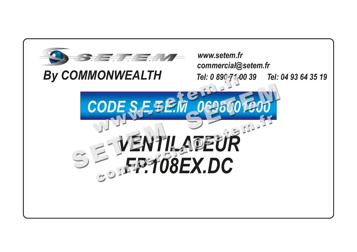 0698001000-VENTILATEUR COMMONWEAL FP.108EX.DC 3