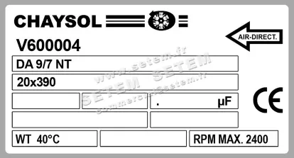 0749000001-VENTILATEUR CHAYSOL DA9/7NT *V600004* 2