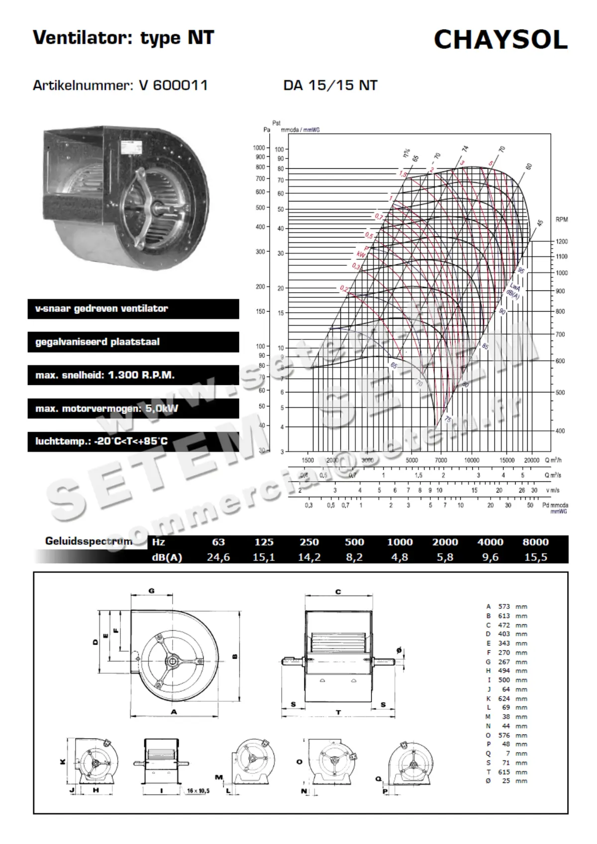 0749000008-VENTILATEUR CHAYSOL DA15/15NT *V600011* 2
