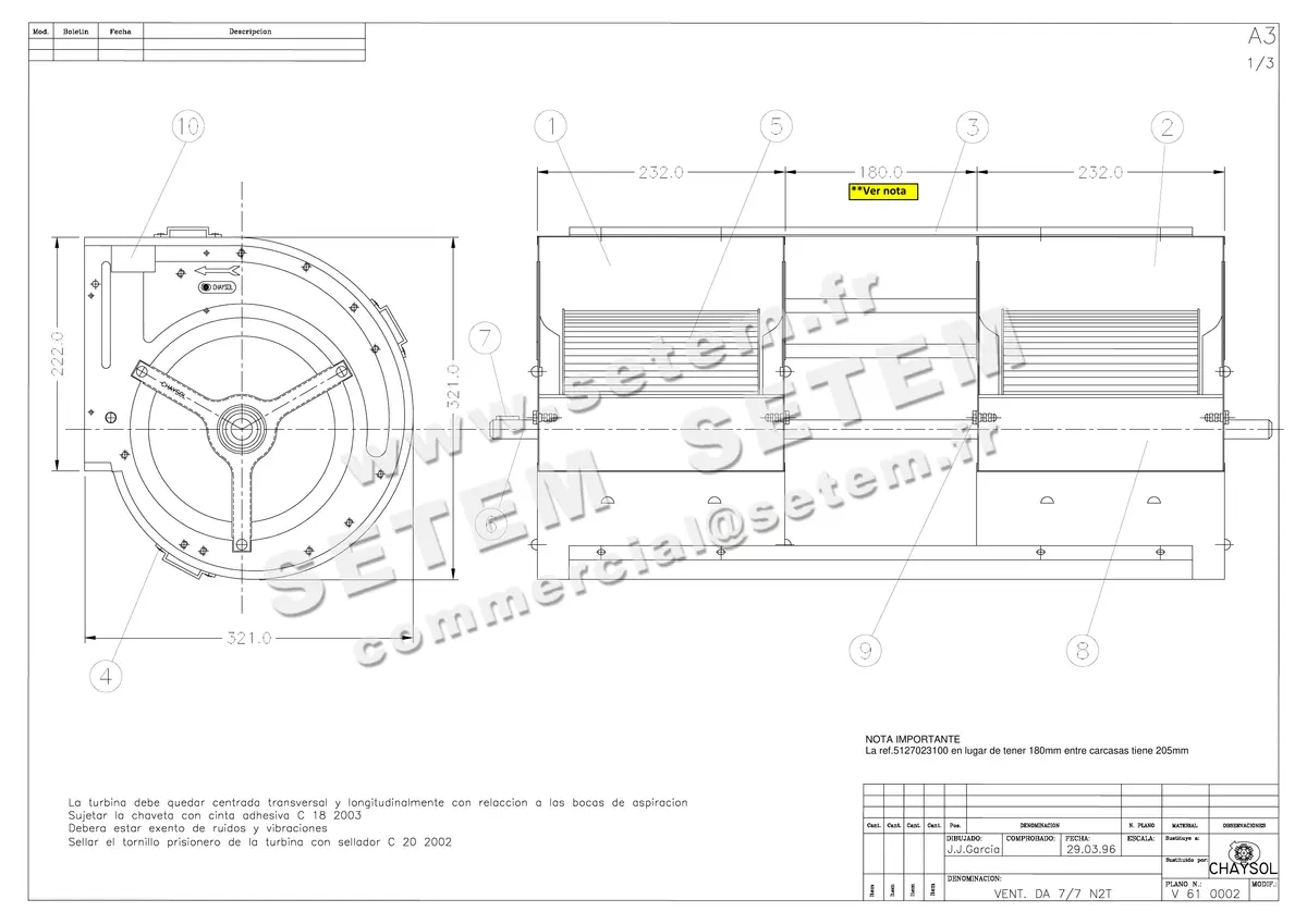 0749000020-VENTILATEUR CHAYSOL DA7/7N2T *V610002*
