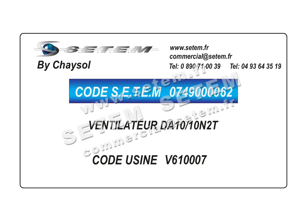 0749000062-VENTILATEUR CHAYSOL DA10/10N2T *V610007* 3