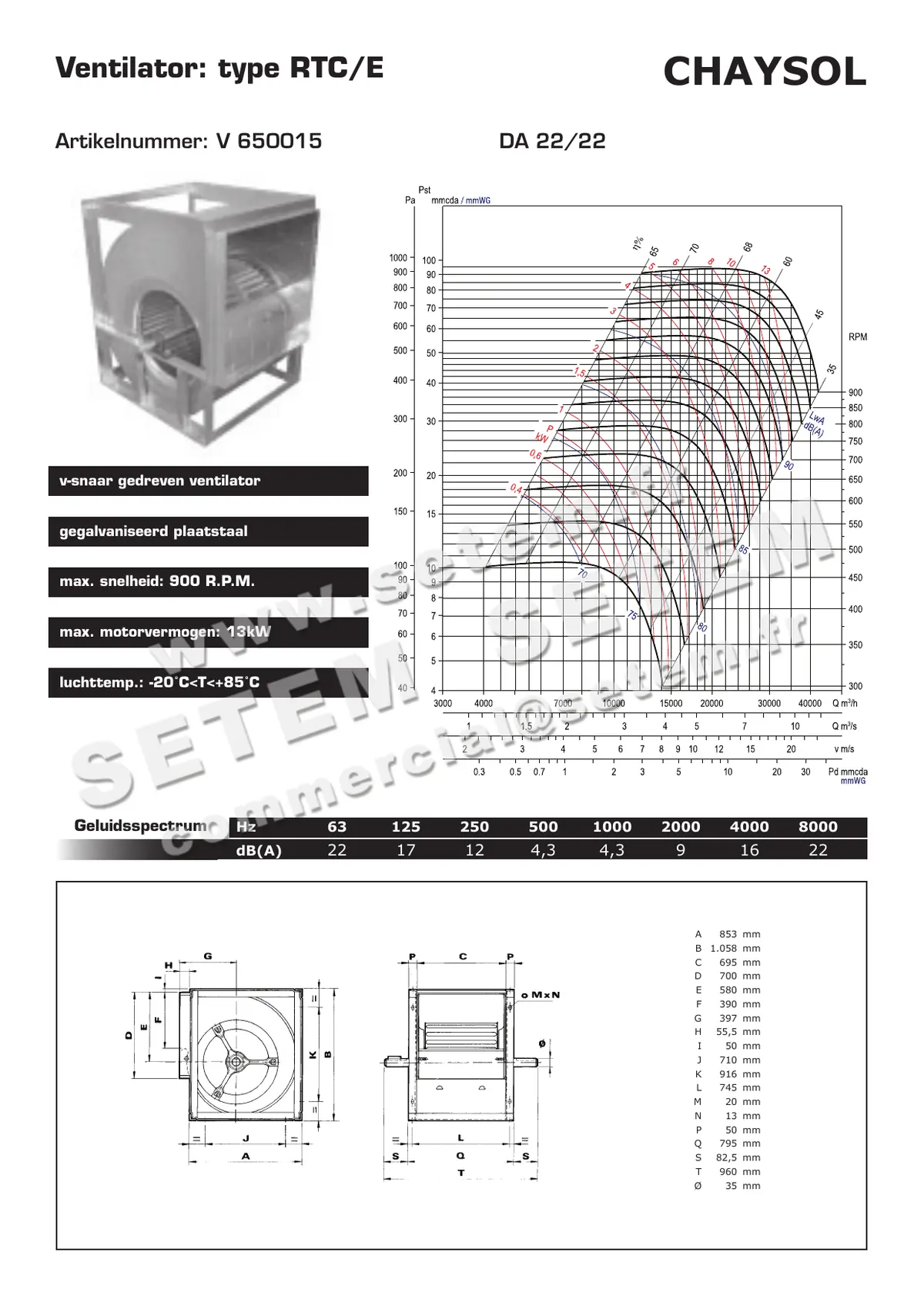 0749000082-VENTILATEUR CHAYSOL DA22/22RTCE 2