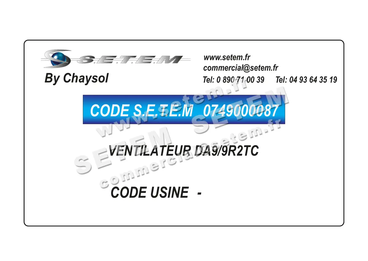 0749000087-VENTILATEUR CHAYSOL DA9/9R2TC