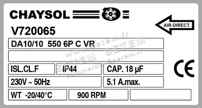 0749002064-VENTILATEUR CHAYSOL DA10/10CM/AL 550W 6P M230V 1V *V720065* 4