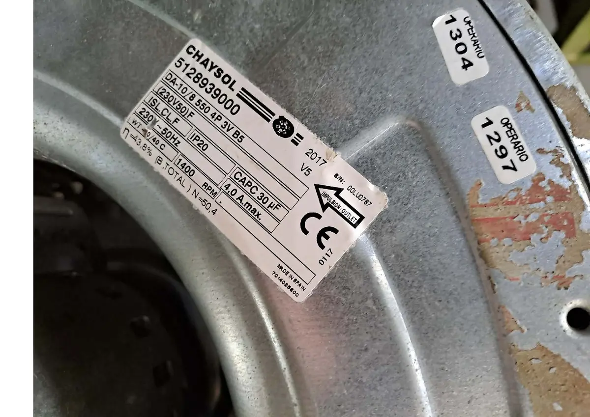 0749003856-VENTILATEUR CHAYSOL DA10/8 550W 4P M230V 3V B5 *5128939000*