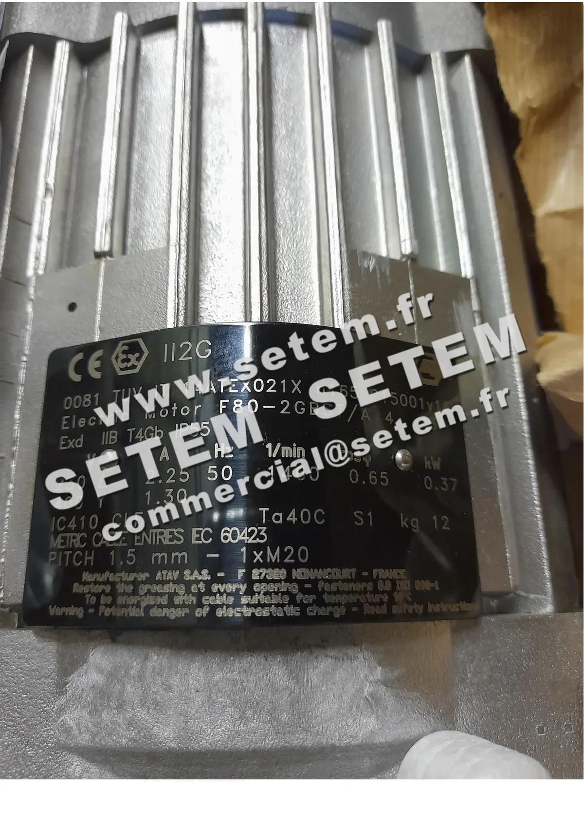 0760000090-MOTEUR ATAV 0.37KW 4P T230/400V HA80 B3 F80-2GBST/A4