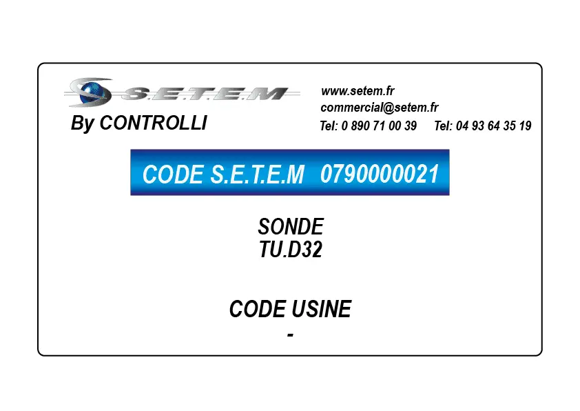 0790000021-SONDE CONTROLLI TU.D32