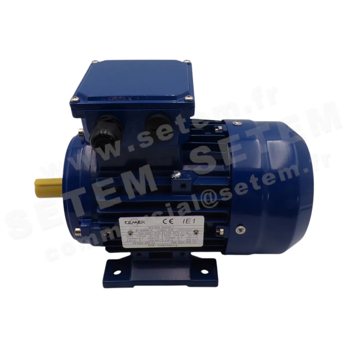 0795001085-MOTEUR CEMER 0.55KW 4P T230/400V HA80 B3