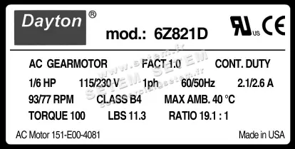 1206000002-MOTOREDUCTEUR DAYTON 6Z821D 2