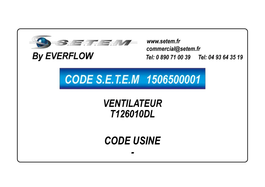 1506500001-VENTILATEUR EVERFLOW T126010DL