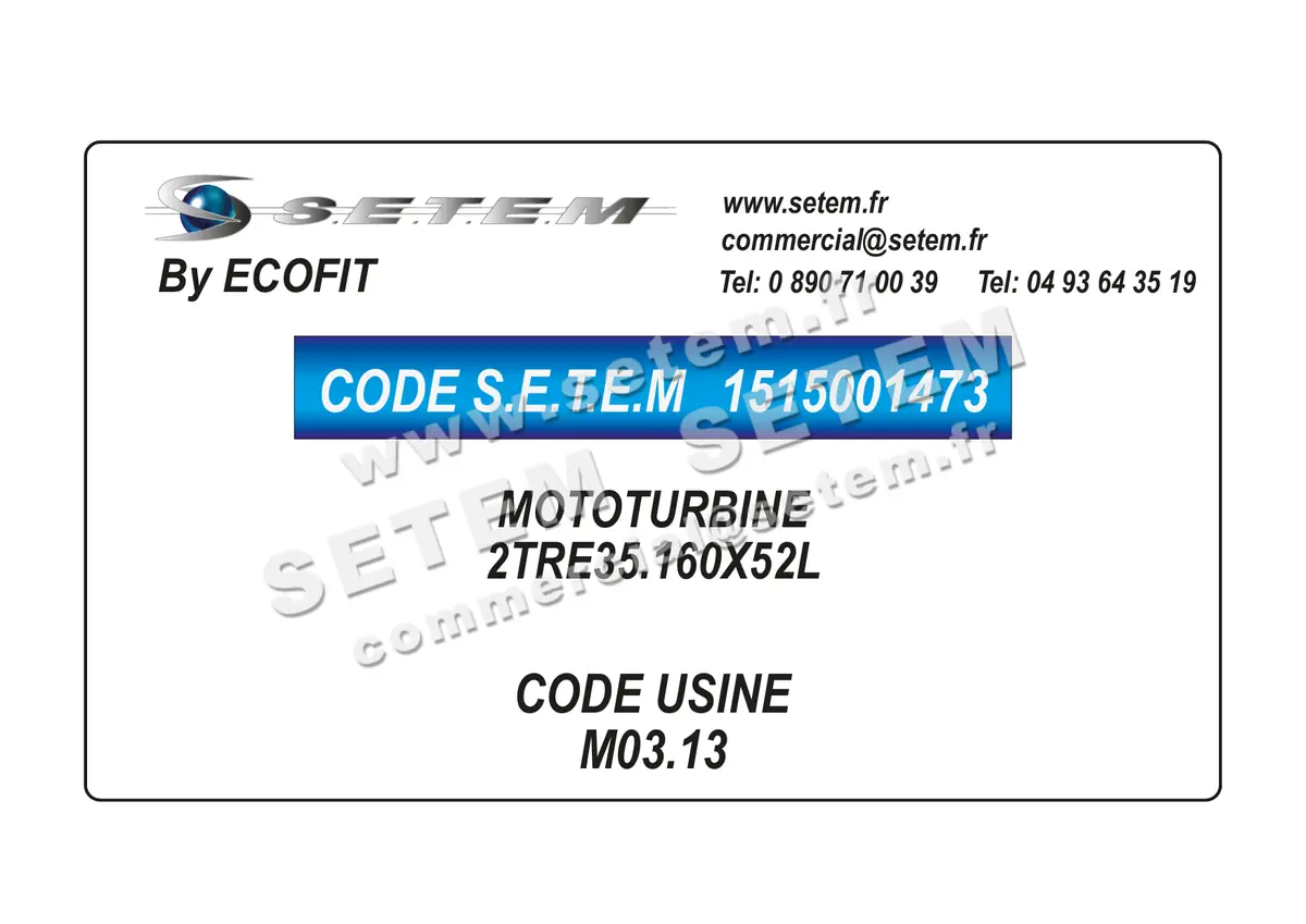 1515001473-MOTOTURBINE ECOFIT 2TRE35.160X52L *M03.13*