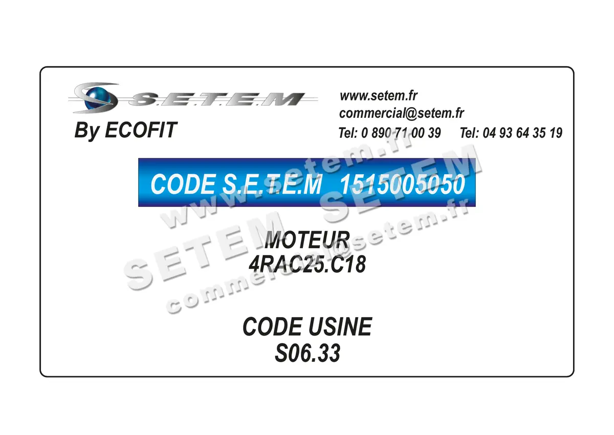 1515005050-MOTEUR ECOFIT 4RAC25.C18 *S06.33*