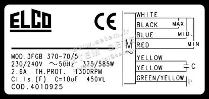 1519000003-MOTEUR ELCOMOTEUR 3FGB370.70/5 *4010925* 3