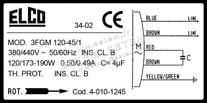 1519000012-MOTEUR ELCO MOTEUR 3FGM120.45/1 *40101245* 4