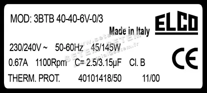 1519000039-MOTEUR ELCOMOTEUR 3BTB40.40.6V.0/3 *40101418/50* 4
