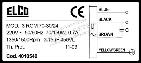 1519000072-MOTEUR ELCOMOTEUR 3RGM70.30/24 *4010540* 4