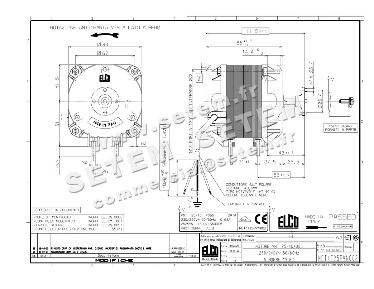 1519000107-MOTEUR ELCOMOTEUR VNT25.40.T4B *N968059*