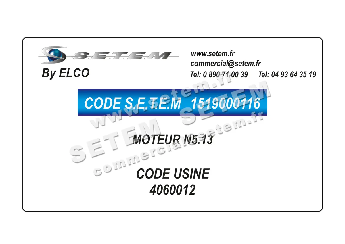 1519000116-MOTEUR ELCOMOTEUR N5.13 *4060012* 2