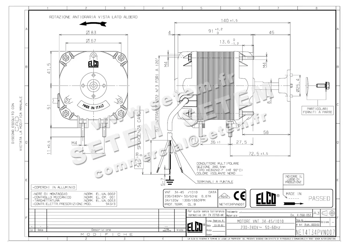 1519000117-MOTEUR ELCOMOTEUR VNT34.45/1010 *NET4T34PVN007*
