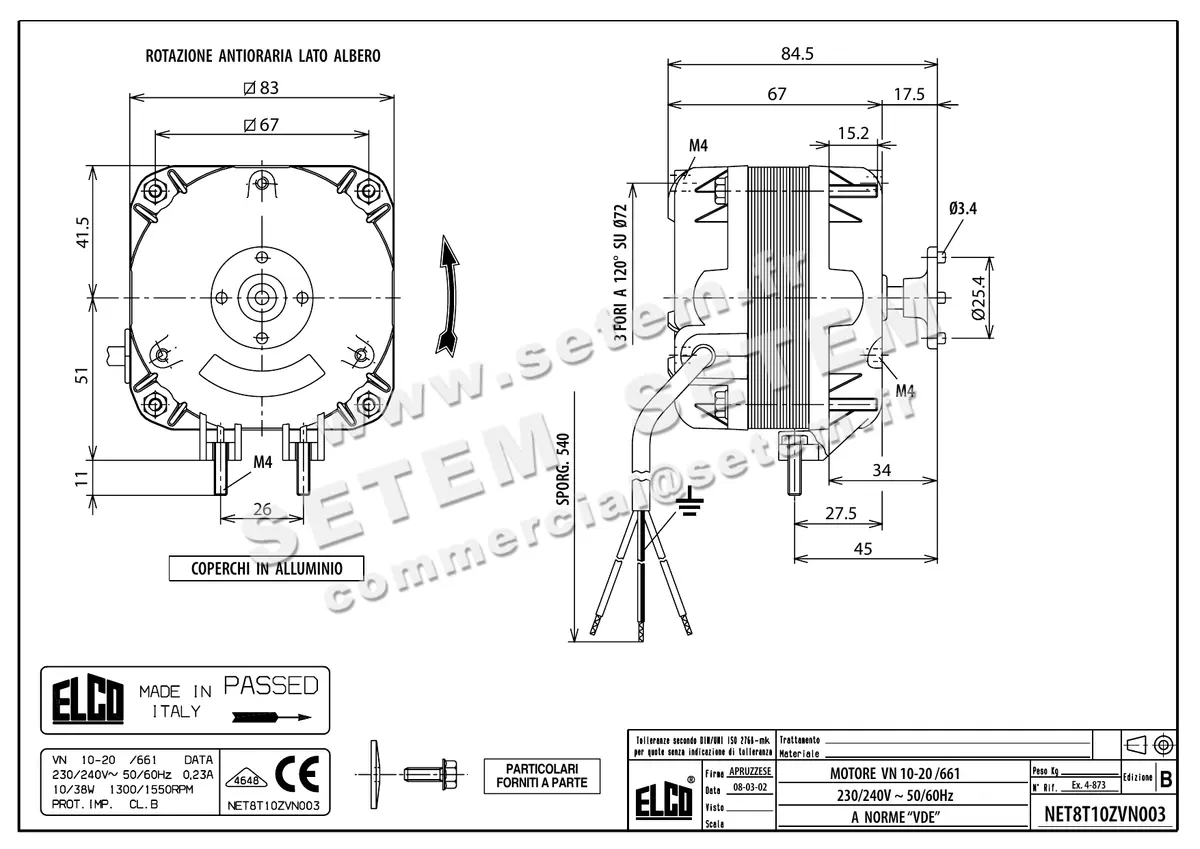 1519000147-MOTEUR ELCOMOTEUR VN10.20/661 *NET8T10ZVN003*