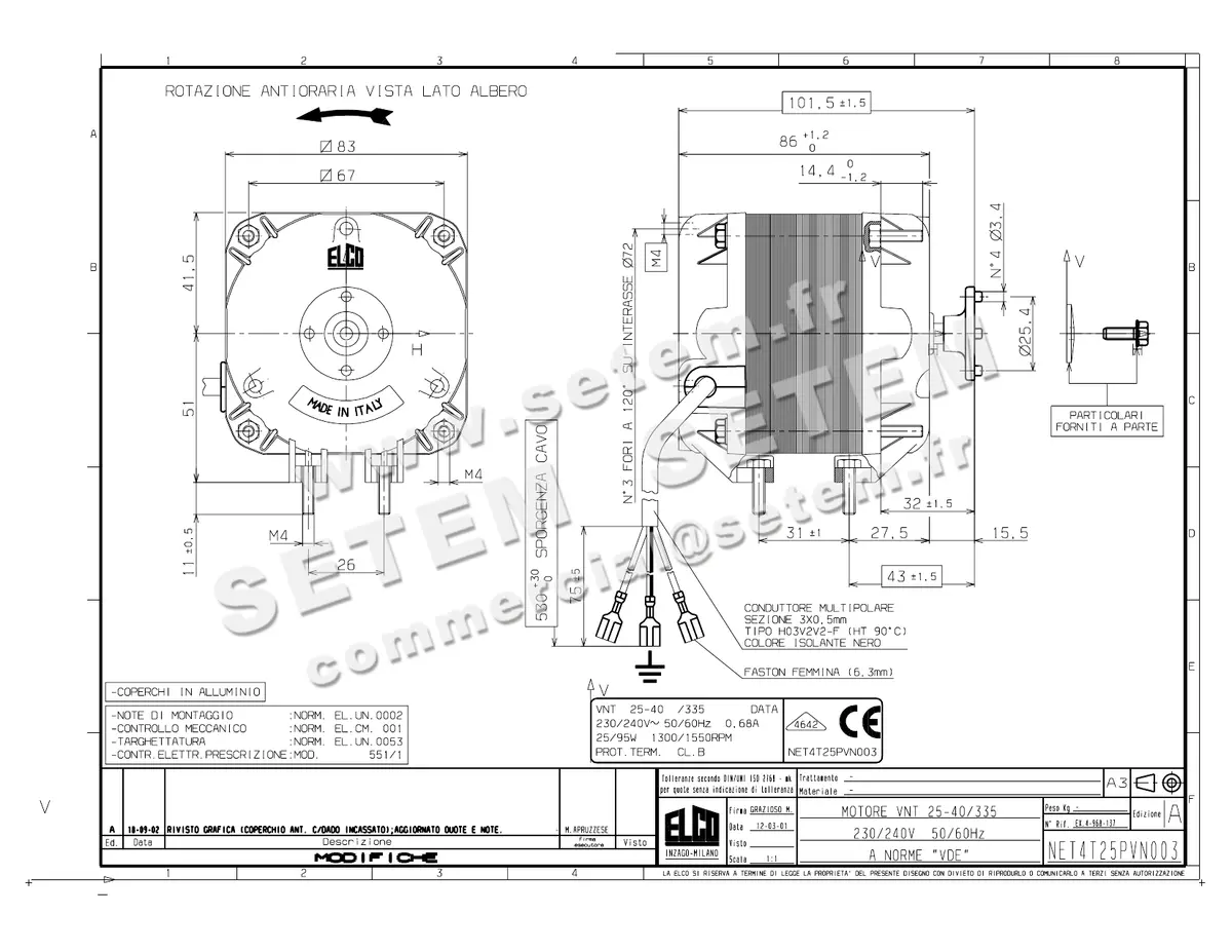 1519000190-MOTEUR ELCOMOTEUR VNT25.40/335 *NET4T25PVN003*