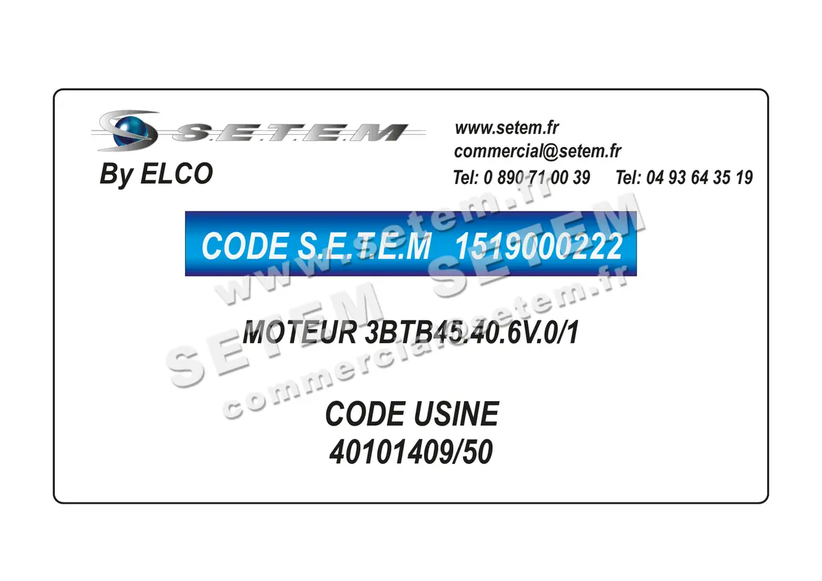 1519000222-MOTEUR ELCOMOTEUR 3BTB45.40.6V.0/1 *40101409/50*