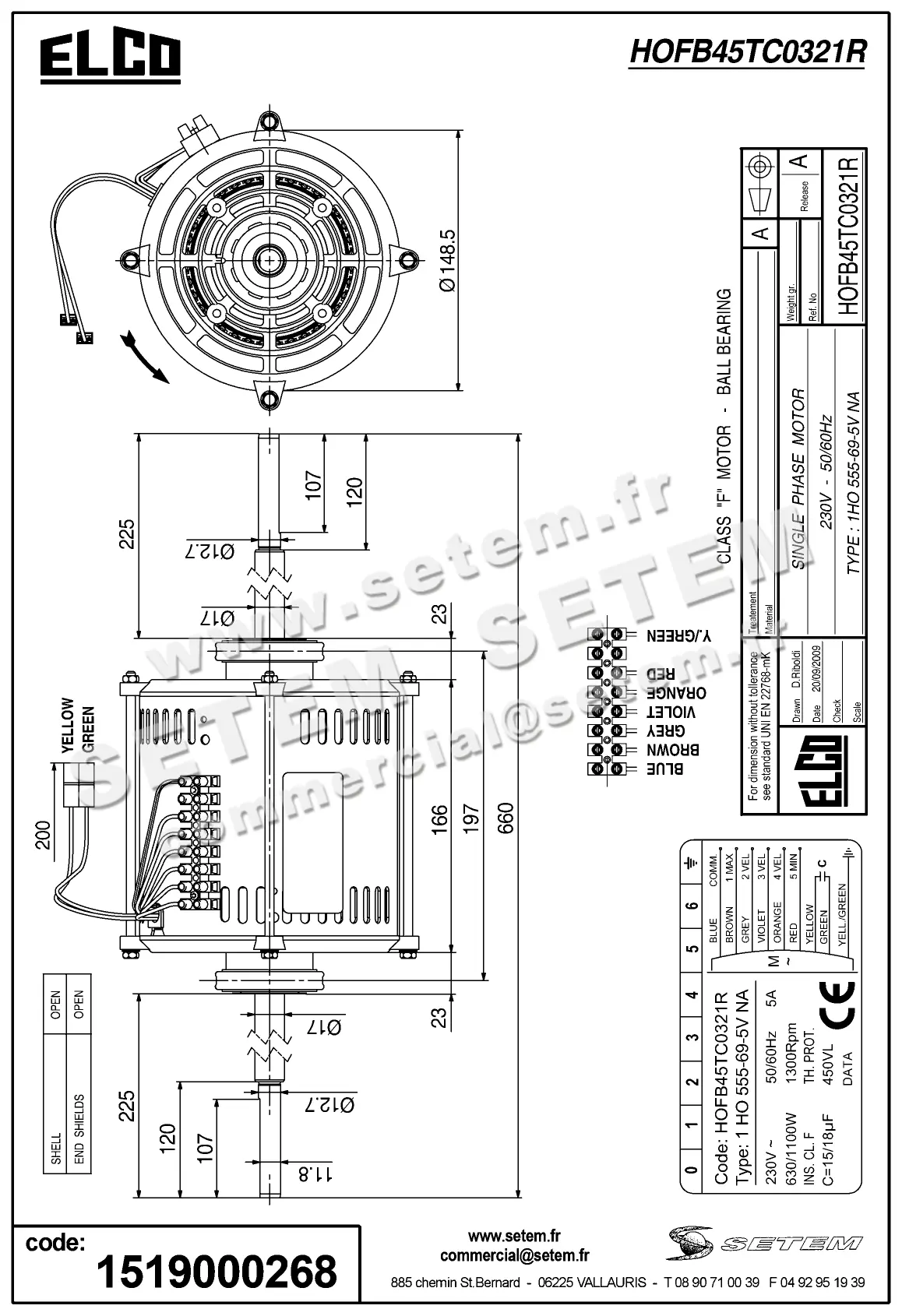 1519000268-MOTEUR ELCOMOTEUR 1HO555.69.5VNA *HOFB45TC0321R*