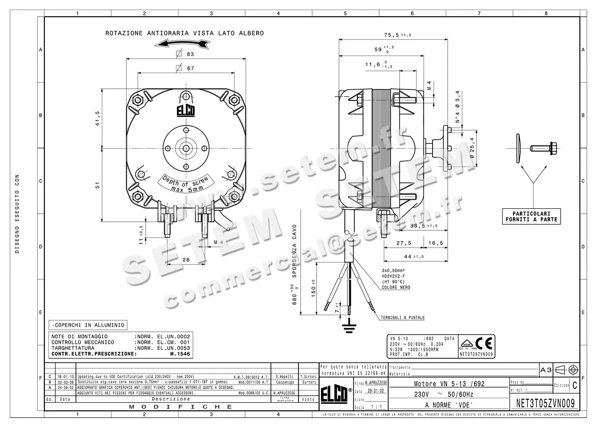 1519000324-MOTEUR ELCOMOTEUR VN5.13/692 *NET3T05ZVN009*
