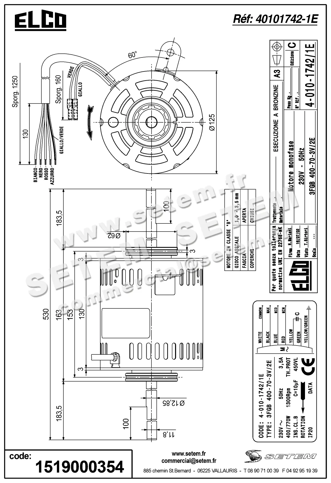 1519000354-MOTEUR ELCOMOTEUR 3FGB400.70.3V/2E *40101742/1E* 3