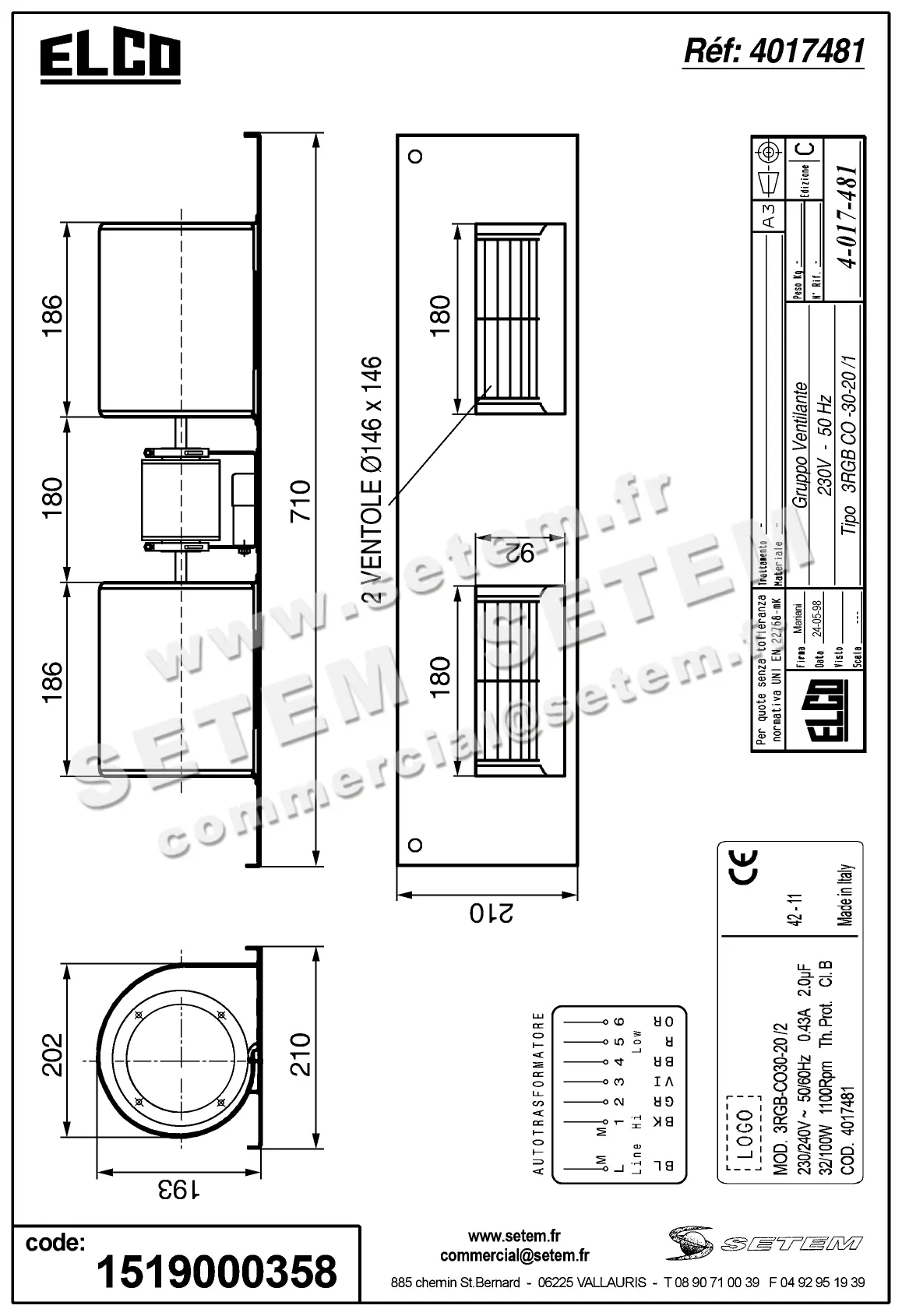 1519000358-GMV ELCOMOTEUR 3RGB.CO.30.20/2 *4017481* 3