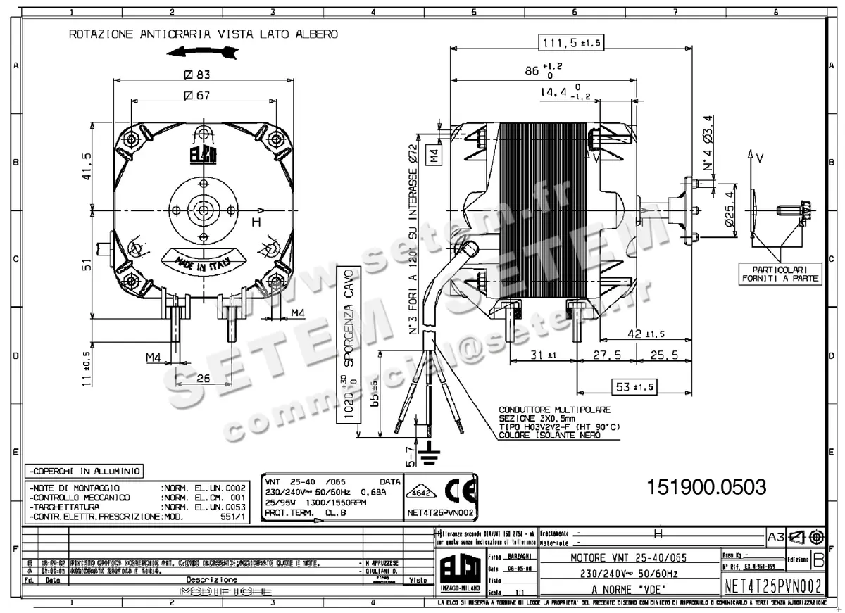 1519000503-MOTEUR ELCOMOTEUR VNT25.40/065 *NET4T25PVN002*