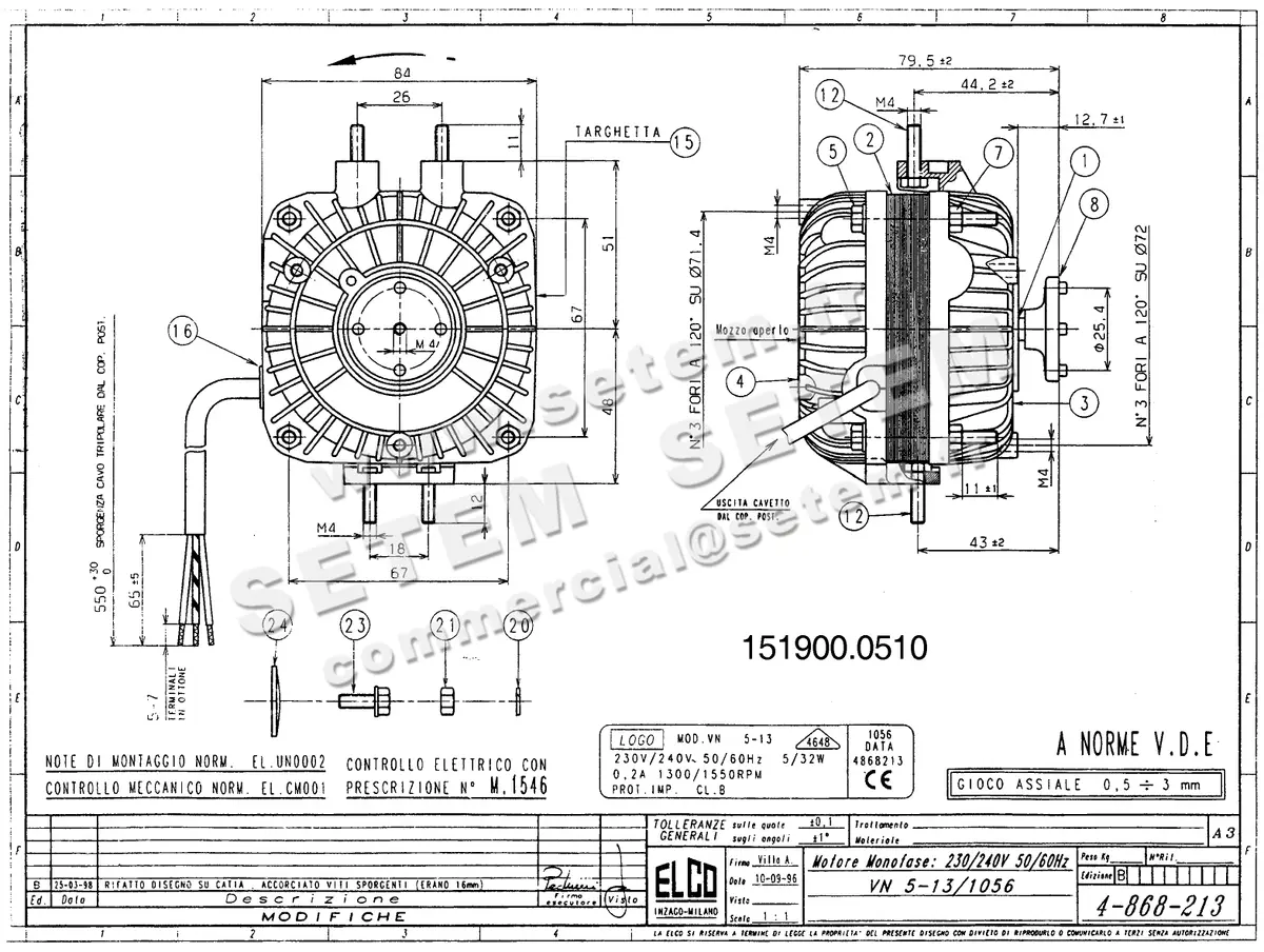 1519000510-MOTEUR ELCOMOTEUR VN5.13/1056 *4868213*
