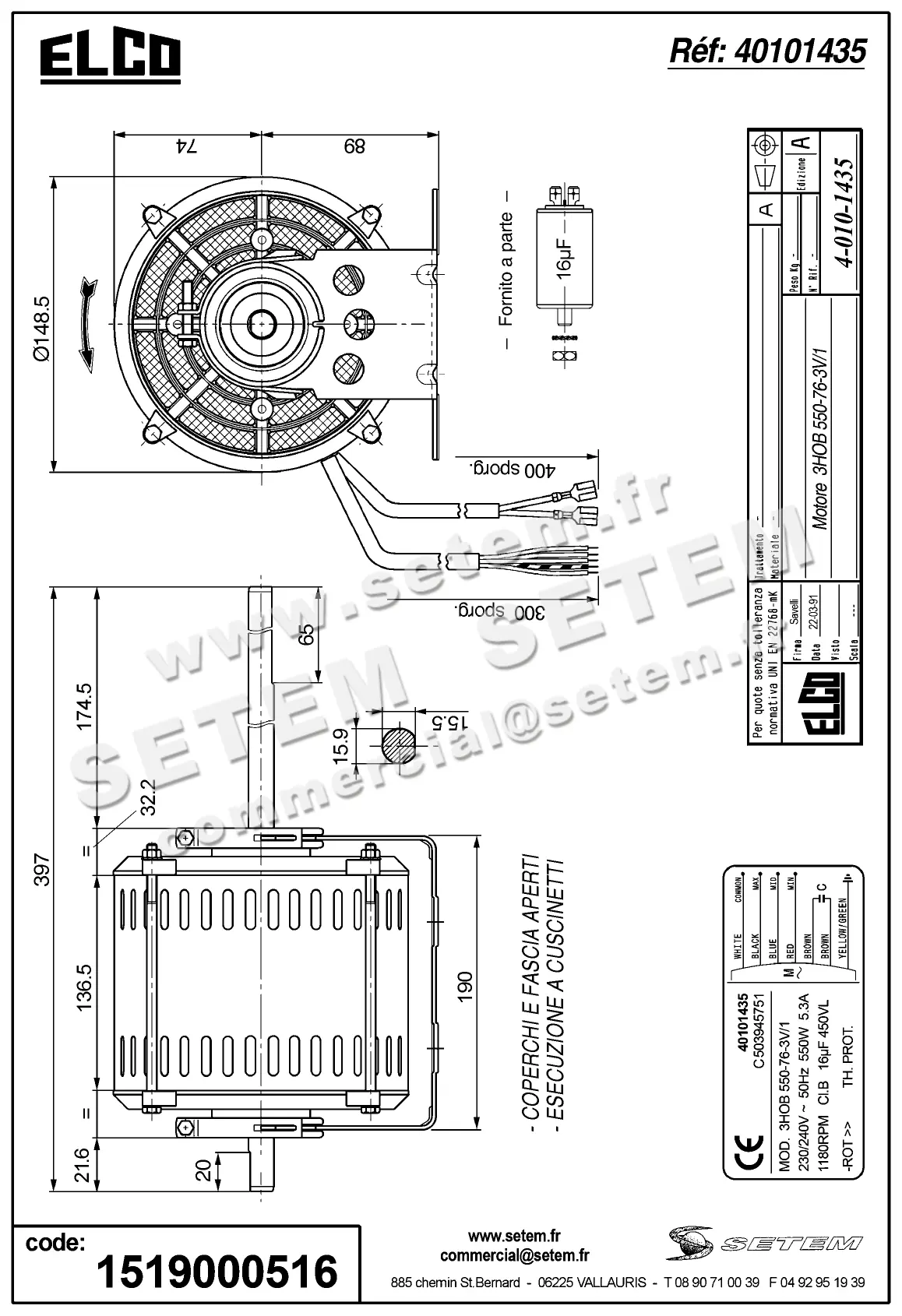 1519000516-MOTEUR ELCOMOTEUR 3HOB550.76.3V/1 "C503945751" *40101435* 3