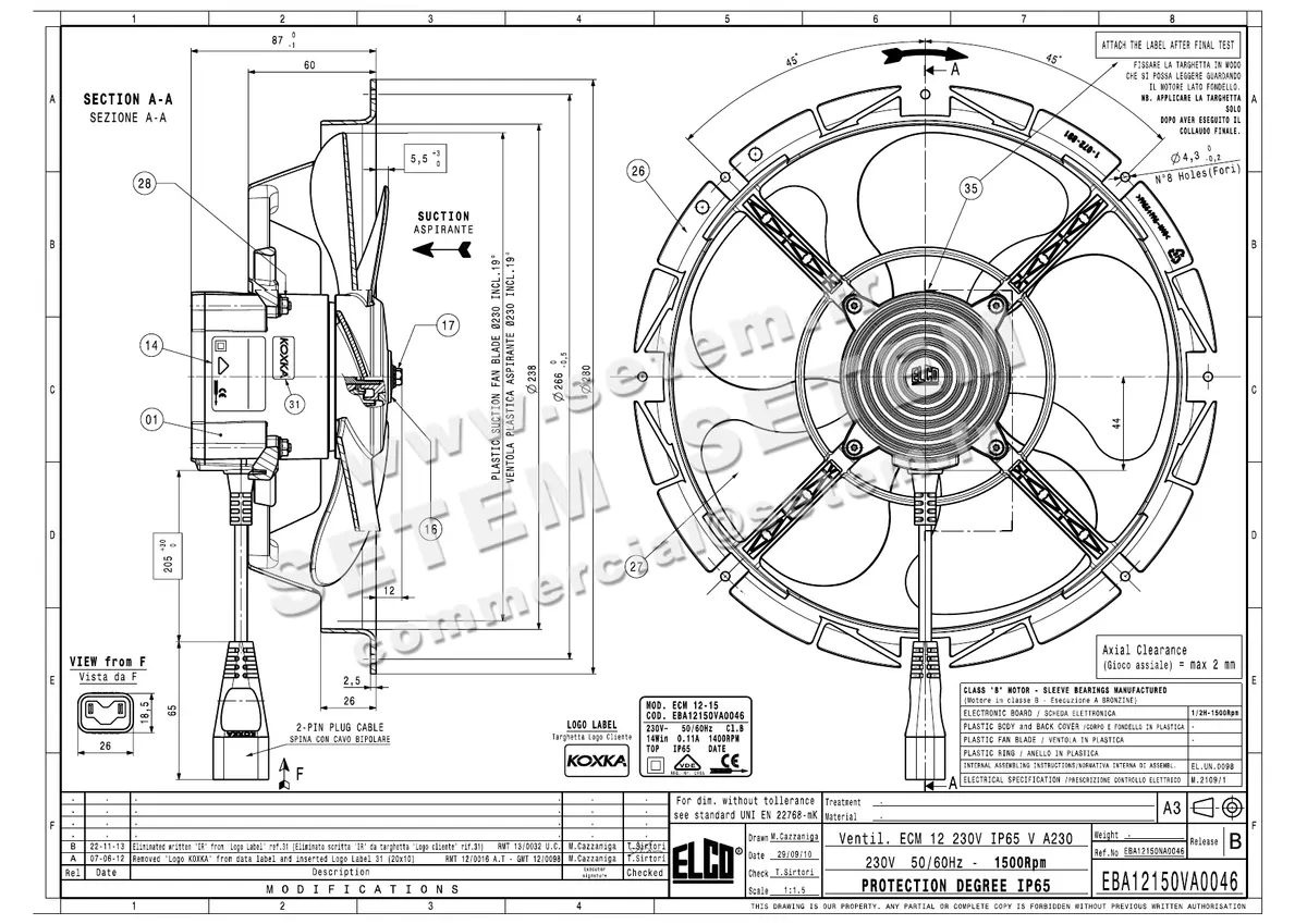 1519000518-VENTILATEUR ELCOMOTEUR ECM12.15 *EBA12150VA0046*