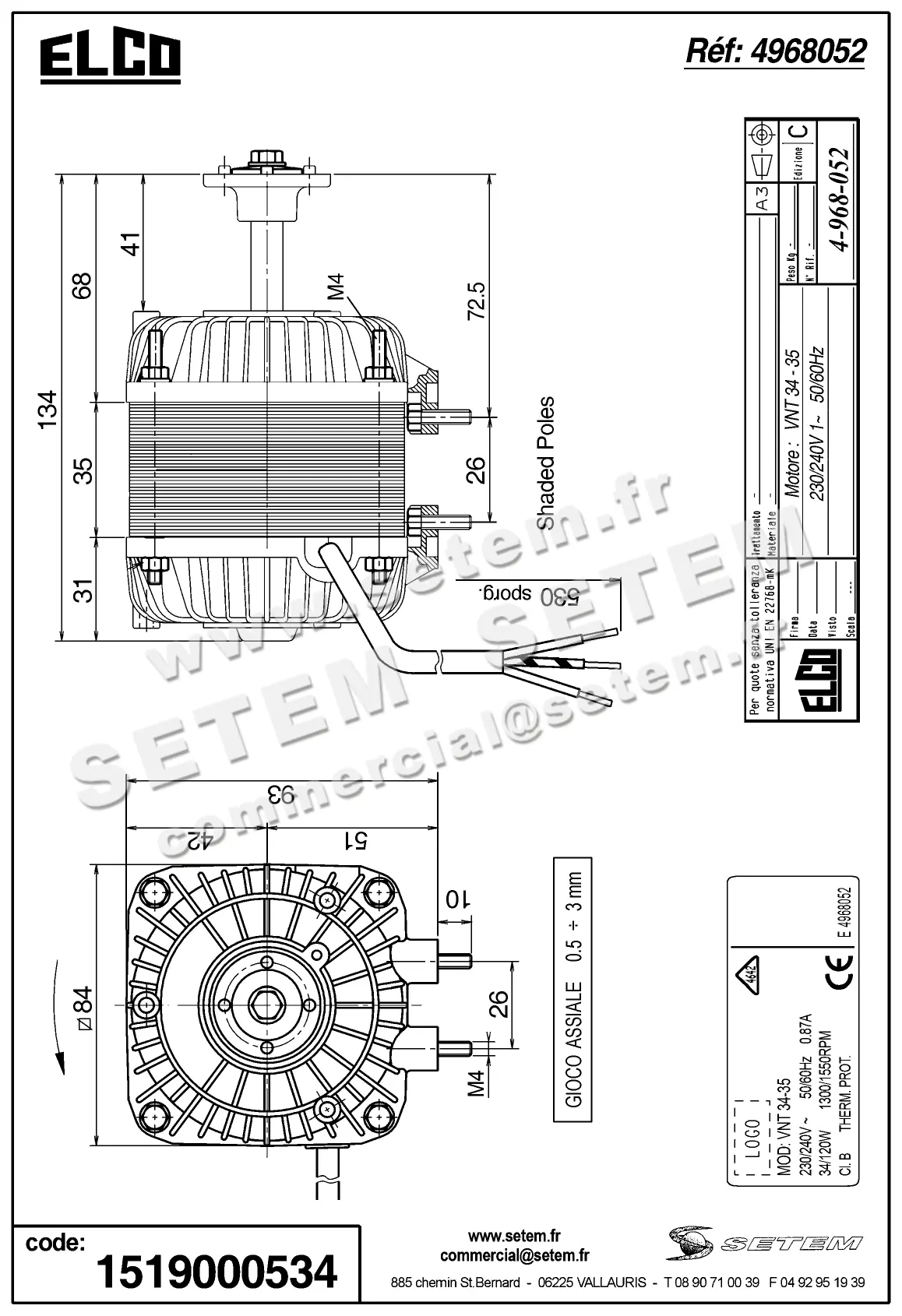 1519000534-MOTEUR ELCOMOTEUR VNT34.45/5 *E4968052* 3