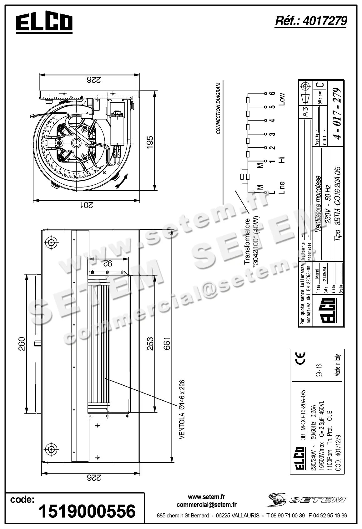 1519000556-GMV ELCOMOTEUR 3BTM.CO.16.20.A.0/5 *40171279* 3