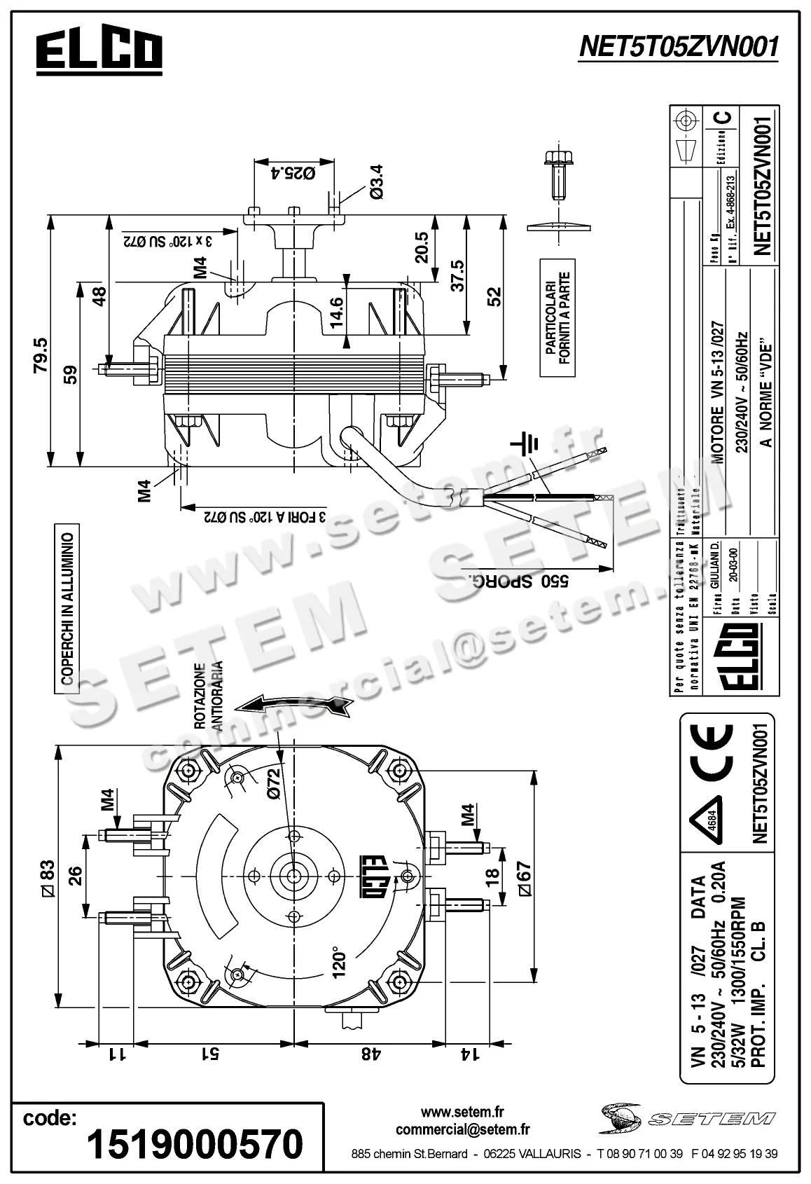1519000570-MOTEUR ELCOMOTEUR VN5.13/027 *NET5T05ZVN001* 3