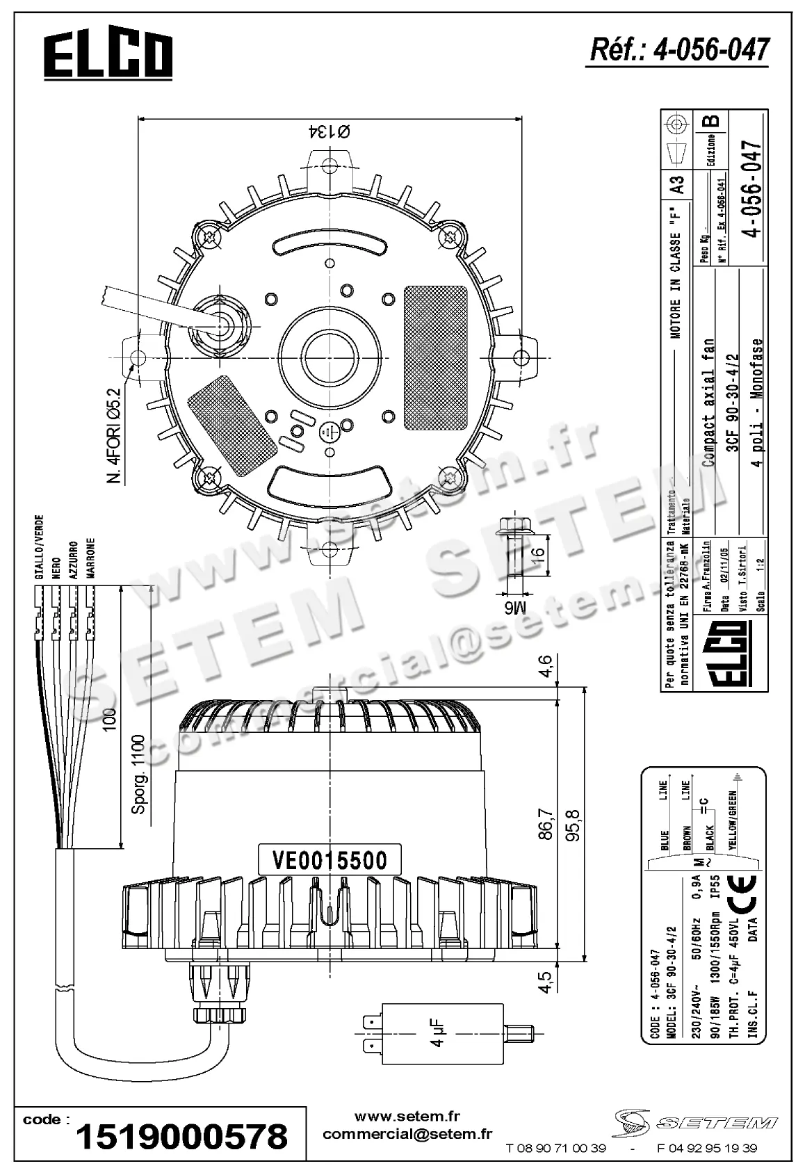 1519000578-MOTEUR ELCOMOTEUR 3CF90.30.4/2 *4056047* 3