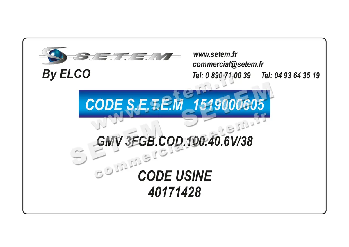1519000605-GMV ELCOMOTEUR 3FGB.COD.100.40.6V/38 *40171428*
