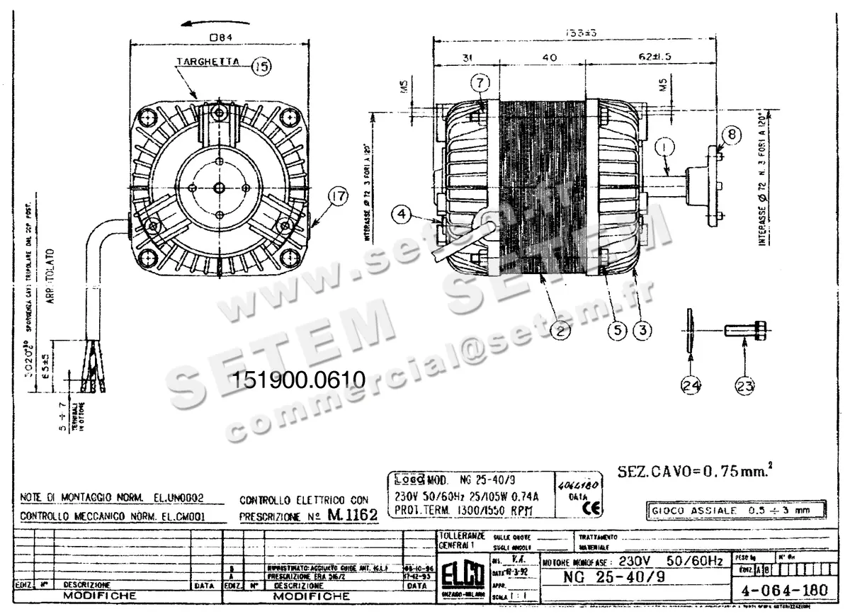 1519000610-MOTEUR ELCOMOTEUR NG25.40/9 *4064180*
