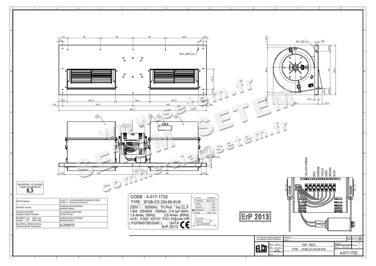 1519000707-GMV ELCOMOTEUR 3FGB.CO.230.69.5V/6 *40171732*
