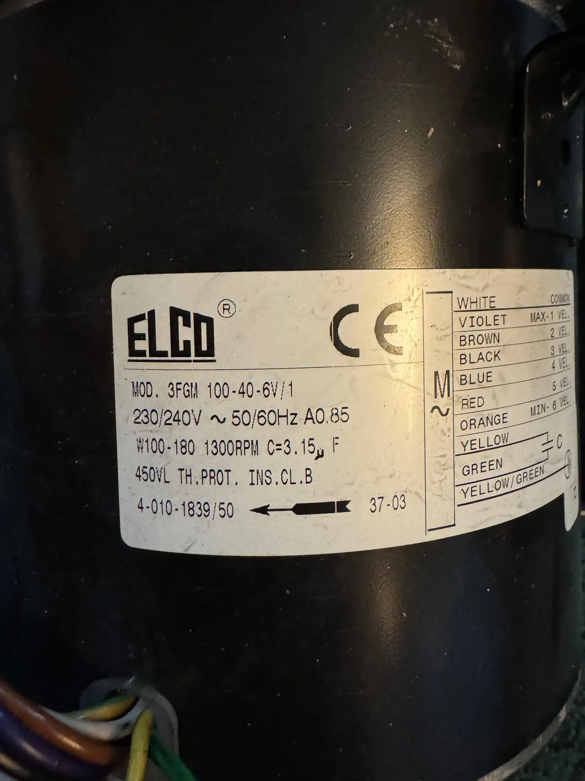 1519000859-MOTEUR ELCO 3FGM100-40-6V/1 *40101839/50* 2