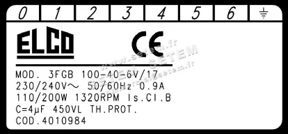 1519000911-MOTEUR ELCOMOTEUR 3FGB100.40.6V/17 *4010984* 3
