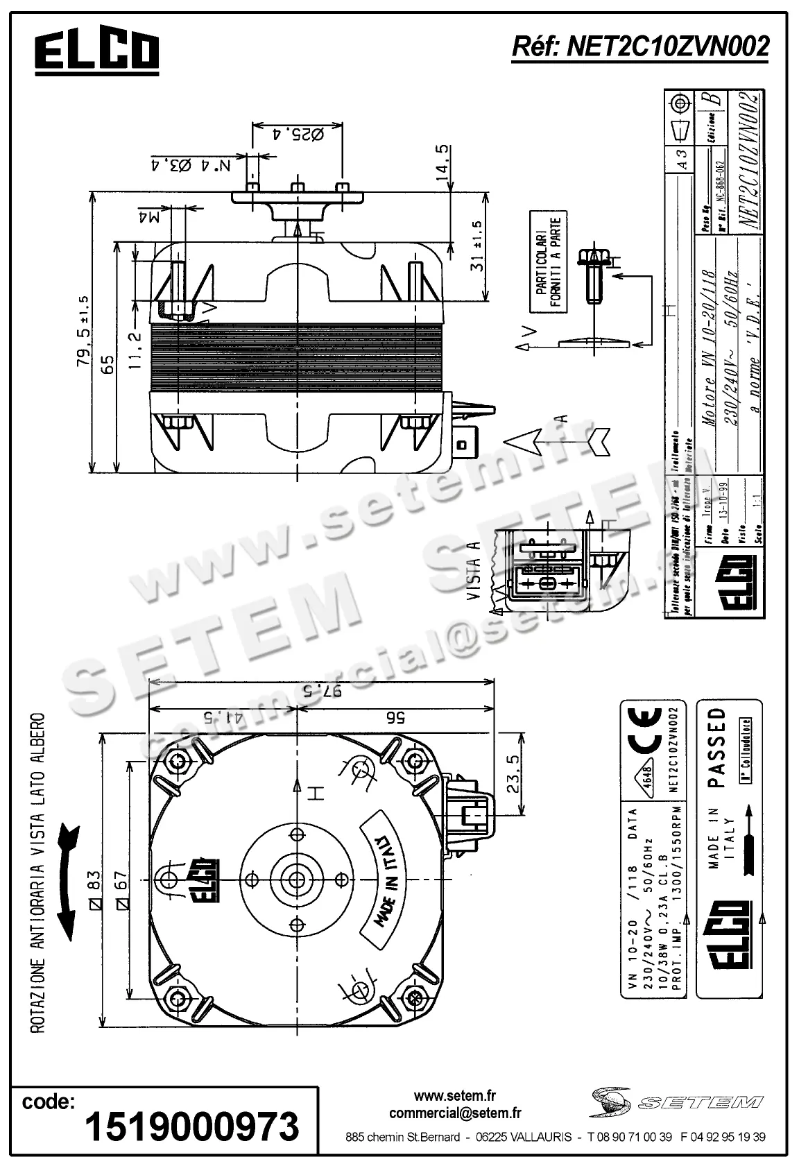 1519000973-MOTEUR ELCOMOTEUR VN10.20/118 *NET2C10ZVN002* 3