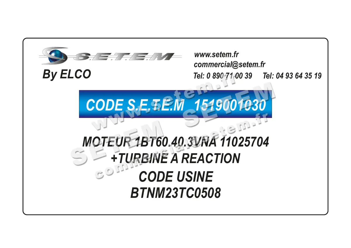 1519001030-MOTEUR ELCOMOTEUR 1BT60.40.3VNA "11025704" *BTNM23TC0508* 2