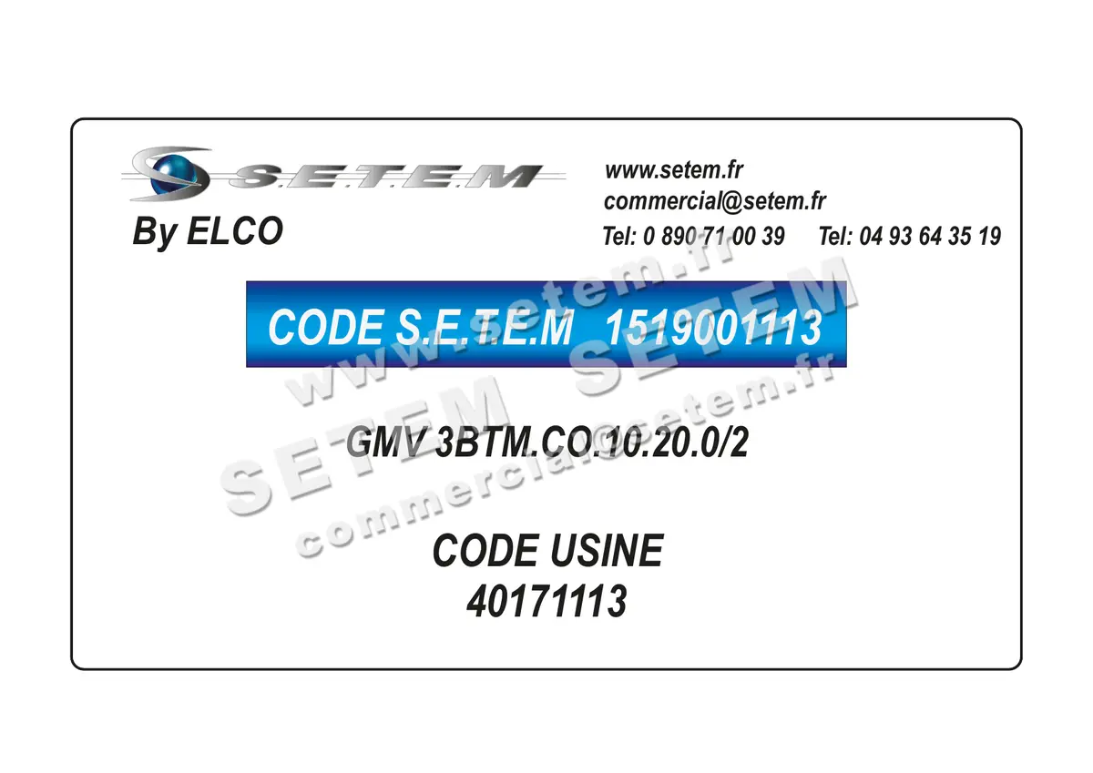 1519001113-GMV ELCOMOTEUR 3BTM.CO.10.20.0/2 *40171113* 5
