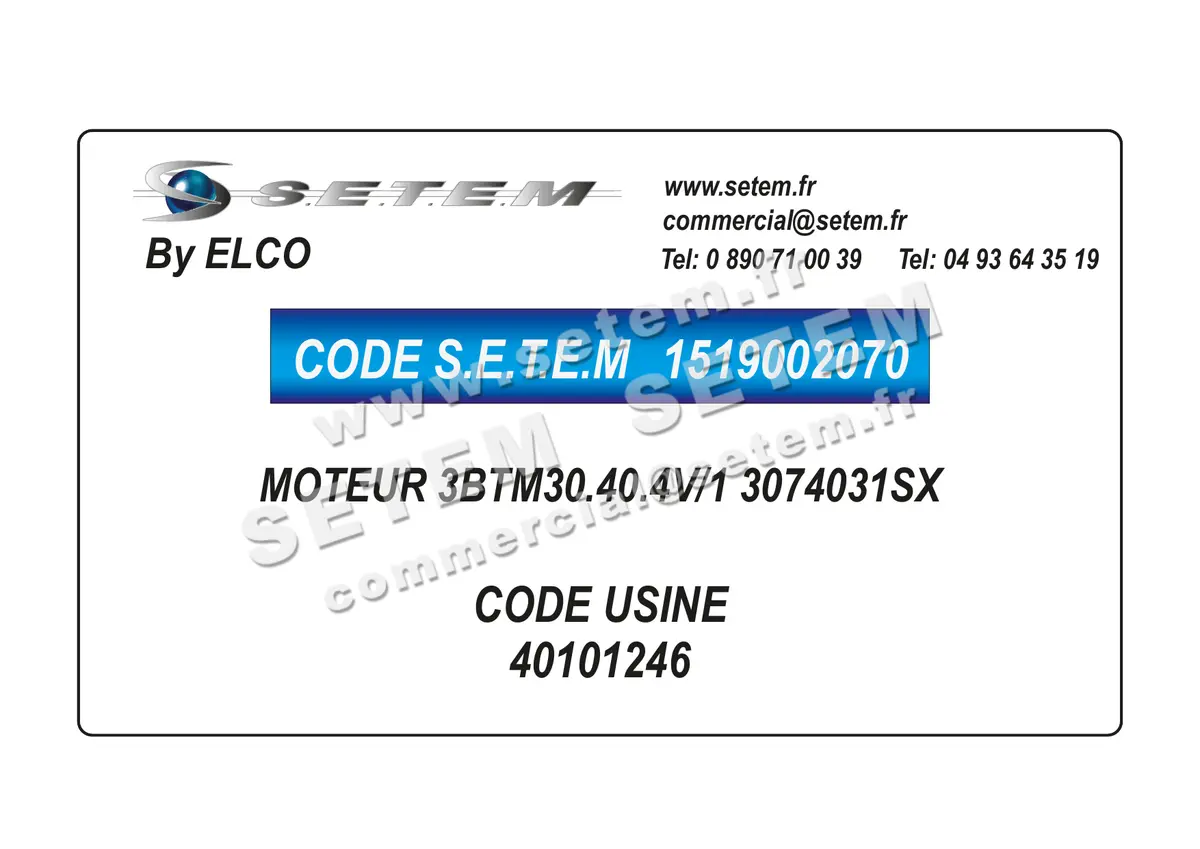 1519002070-MOTEUR ELCOMOTEUR 3BTM30.40.4V/1 "3074031SX" *40101246* 6