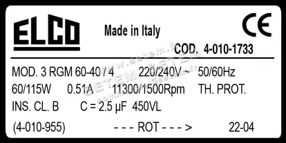 1519002260-MOTEUR ELCOMOTEUR 3RGM60.40/4 "1450052" *40101733* 4