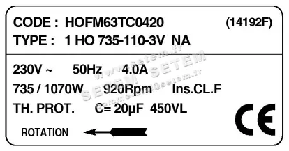 1519002420-MOTEUR ELCOMOTEUR 1HO735.110.3VNA "14192F" *HOFM63TC0420* 5