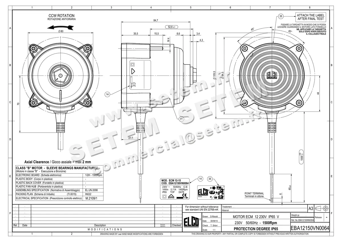 1519003017-MOTEUR ELCOMOTEUR ECM12-15 *EBA12150VN0064*